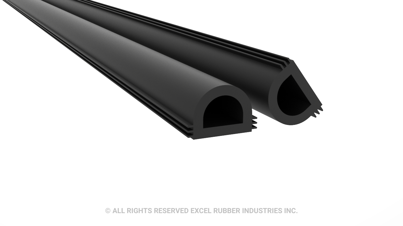 Rubber D seal profile
