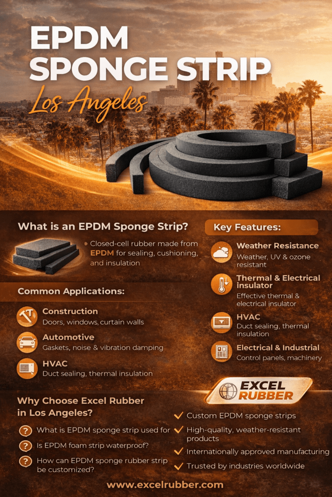 EPDM Sponge Strip Los Angeles