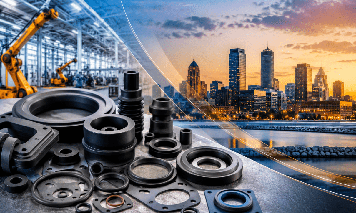 custom rubber components Milwaukee